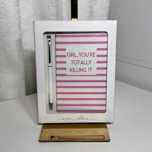 Pink and White Journal